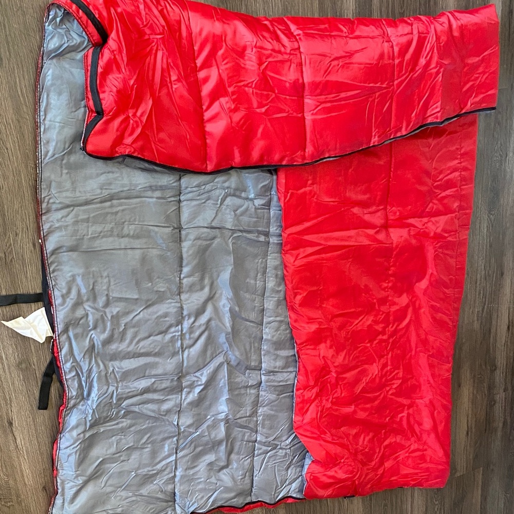 Ozark Trail Red and Gray Sleeping Bag - Picture 3 of 3